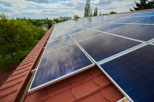 Rooftop solar in a lively neighborhood