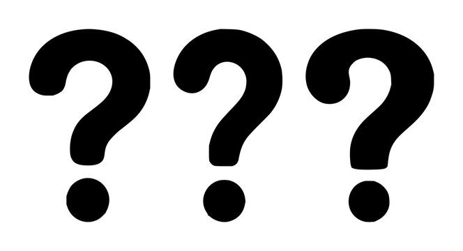 Question mark help icon set with solid black design on white background featuring help, support, query with user assistance and knowledge