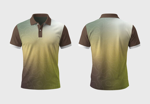 Stylish Abstract Polo T Shirt Design