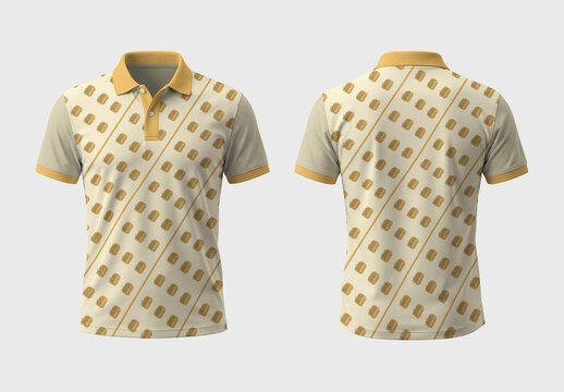 Geometric Pattern Polo T Shirt Design