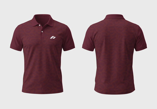 Stylish Minimal Polo Tshirt Design Layout