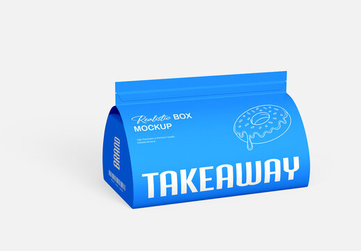 Takeaway Paper Food Box Mockup