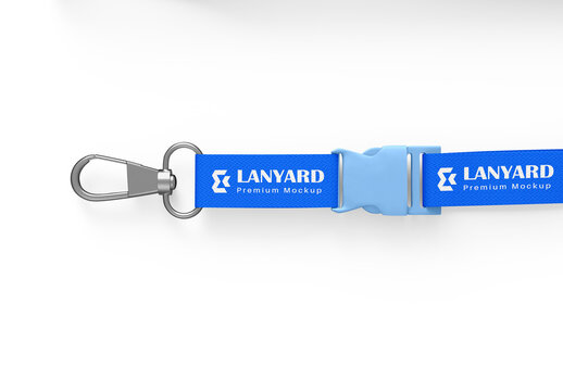 ID Card Lanyard Mockup