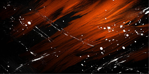 An abstract grunge background featuring a dark night sky illuminated by bright magic firework explosions and holiday stars in motion for a celebratory design © Alpha Designs