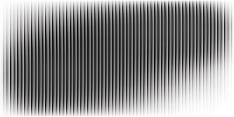 Fototapeta premium Transparent corrugated plastic ribbed glass background with abstract line patterns. 3D gradient light effects for retail windows or architectural panels. Vintage chrome reflections or polycarbonate.