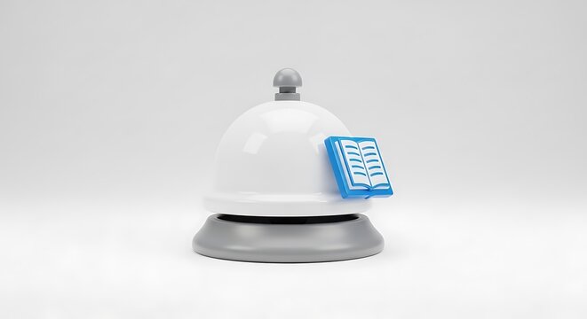 Modern white wireless speaker with Bluetooth logo on blue screen isolated on white background