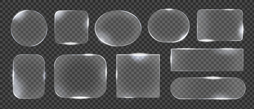 Effect glass luminescent elements with box frame text and rectangle digital button. Glow sign ui with effect design and glass liquid elements for banner abstract. Gradient line 
