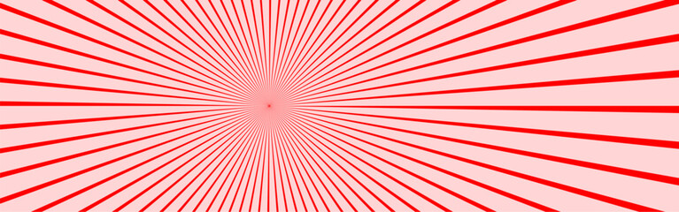 Red sunburst radial background, striking crimson light rays pattern, vibrant red burst graphic © Photography Mahi