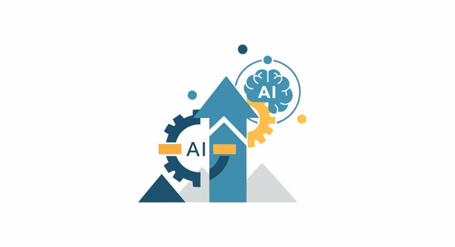 Artificial Intelligence Technology Logo Design.