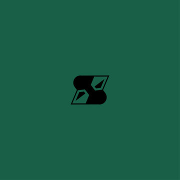 Two Diamonds Letter S Monogram. Letter S Ruby Logo. Letter S Gem Monogram. Professional S logo, Dual Diamond Gem Monogram, Luxury Jewelry Identity.
