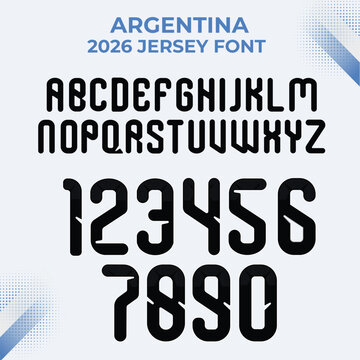 Argentina national football team jersey font and numbers set for 2026 sports season