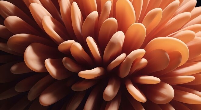 Close-up of vibrant orange flower petals
