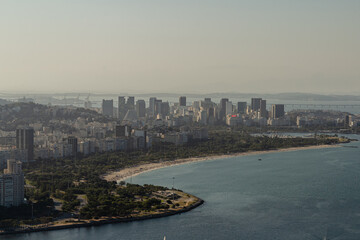 Obraz premium Vista de cima da Praia do Flamengo - Rio de Janeiro, Brasil