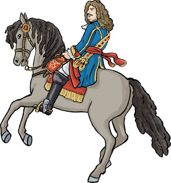Friedrich Wilhelm, Kurf&uuml;rst von Brandenburg (1640-1688) auf steigendem Pferd 