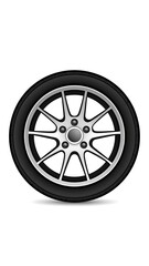 Obraz premium Car Wheel Isolated.