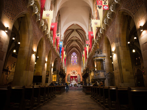 Wroclaw, Poland, 24th April 2026, interior of Cathedral of St. John the Baptist in Ostrow Tumski