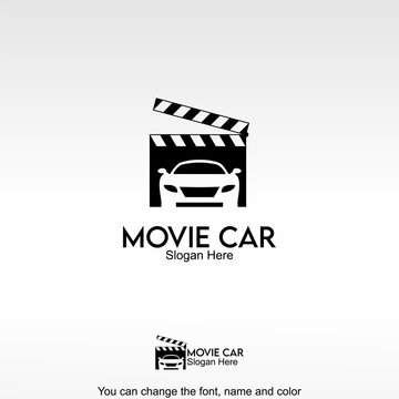 Movie Car Logo Template Design Vector
