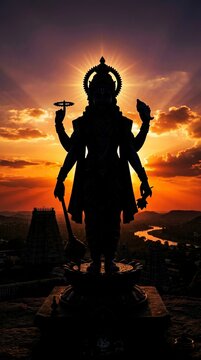 Lord Shri Narayana. Lord Vishnu
