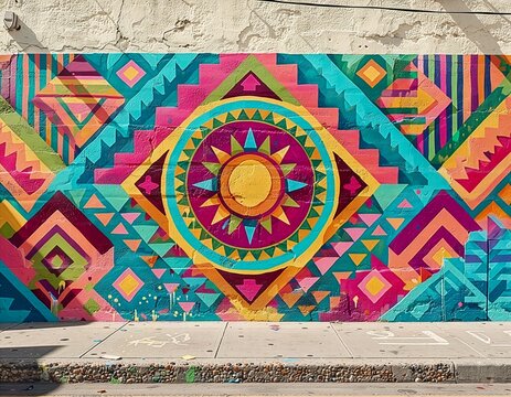 Mexican street mural
