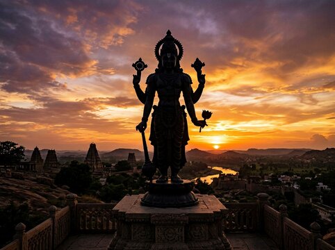 Lord Shri Narayana. Lord Vishnu