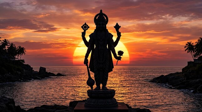 Lord Shri Narayana. Lord Vishnu