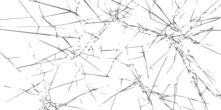 Cracked glass texture, abstract shattered pattern