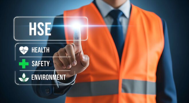 HSE Manager working with Health Safety and Environment digital checklist interface