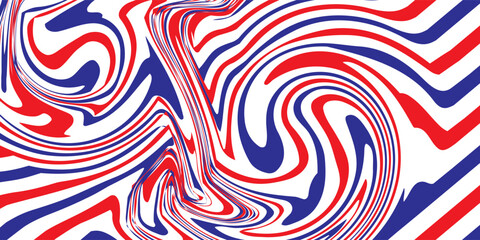 Obraz premium Swirl abstract background texture with red, white and blue colors. Design for banner, poster, social media.
