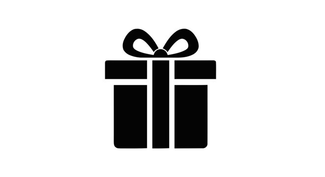 Vector illustration of gift box icon vector illustration on a transparent background