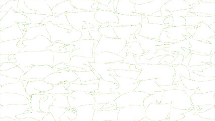 Obraz premium Abstract white background, with faint green, hand-drawn scribble lines, and organic flowing patterns