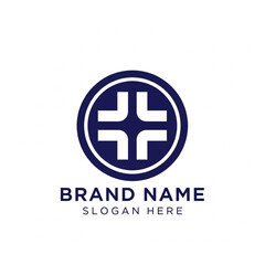 Obraz premium Modern Circular Logo Design with Geometric Elements.
