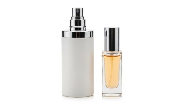 Elegant perfume bottles display