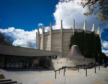 Wroclaw, Poland, 24th April 2026, exterior view of the Battle of Rac_awice Panorama museum