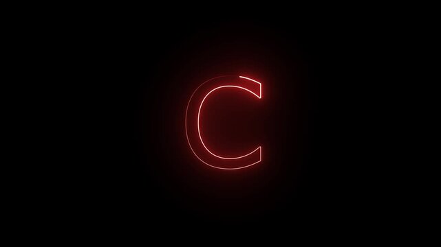 creative A to H letters animation