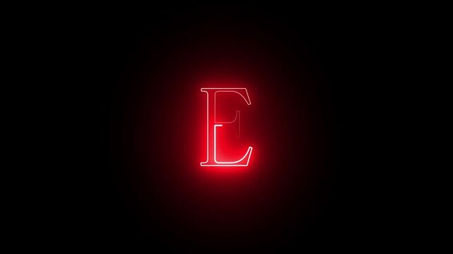 creative A to H letters animation