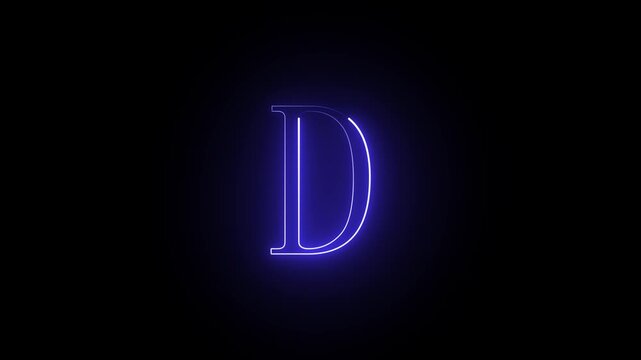 creative A to H letters animation