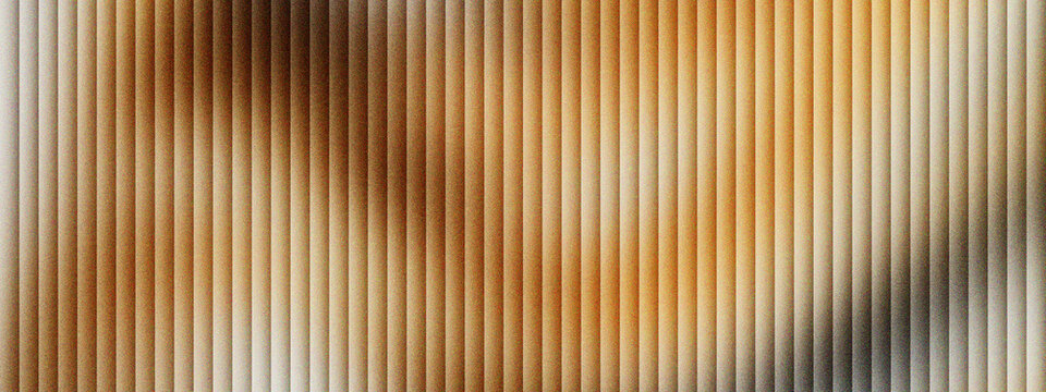 Abstract fluted glass texture with warm amber light, vertical ribbed glass pattern with soft blur effects, decorative reeded glass surface for modern interior design and architectural backdrop