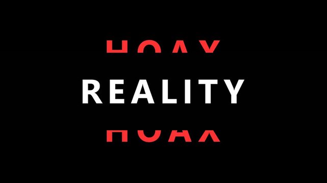 Break hoax text animation video. Campaign to stop spreading hoax news. 