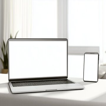 Mock up laptop and hp