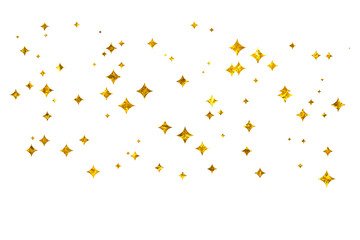 Naklejka premium Christmas golden gold glitter confetti
