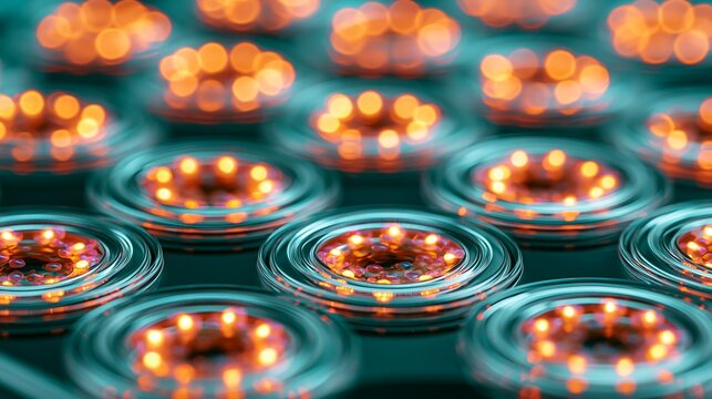 Glowing sensor array for acceptor photobleaching fret analysis