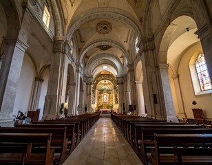 Obraz premium Church interior. (1)