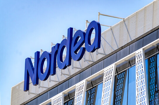 Nordea office building in Gdansk. Banking, investment and financial services in the Baltic and Nordic regions of Europe