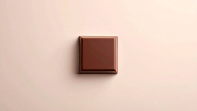 Delicious chocolate bar square piece sweet dessert food cocoa confectionery treat brown background tasty 100g