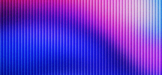 Vibrant neon purple and blue vertical lines background, abstract glowing stripe pattern with soft light gradients, futuristic digital texture for modern tech design and creative marketing.