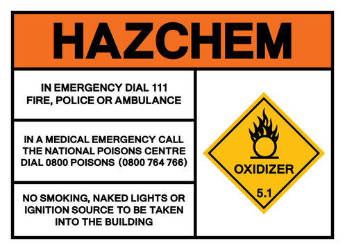 Hazard Chemical Oxidizer Symbol Sign, Vector Illustration, Isolate On White Background, Label.EPS10