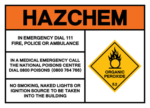 Hazard Chemical Organic Peroxide Symbol Sign ,Vector Illustration, Isolate On White Background Label .EPS10