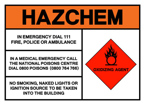 Hazard Chemical Oxidizing Agent Symbol Sign, Vector Illustration, Isolate On White Background, Label .EPS10