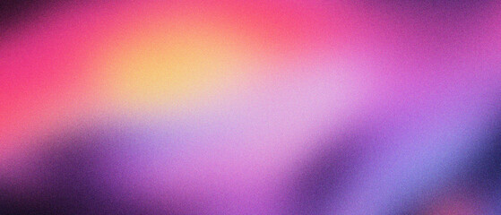Vibrant gradient background with grainy texture, colorful abstract mesh of purple pink and orange hues, soft blurred aesthetic wallpaper, modern artistic backdrop for digital creative design.