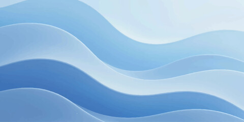Obraz premium An abstract blue wave background features a flowing vector design with wavy lines and motion shapes to create a light water texture for a summer ocean backdrop